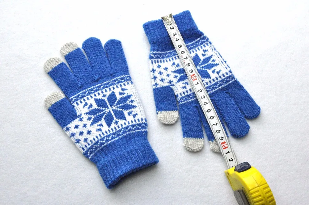 Мужские и женские вязаные перчатки для активного умного телефона, зимние варежки для мужчин и женщин, мужской хлопчатобумажный 10,9