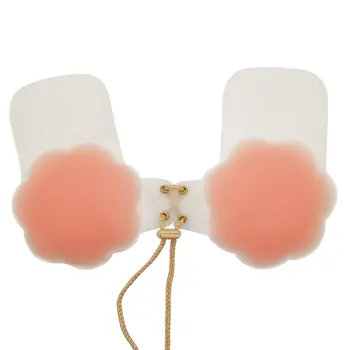 

Sexy Silicone Anti-bump Invisible Silicone Bra Breast Petals women intimates accessories Strapless