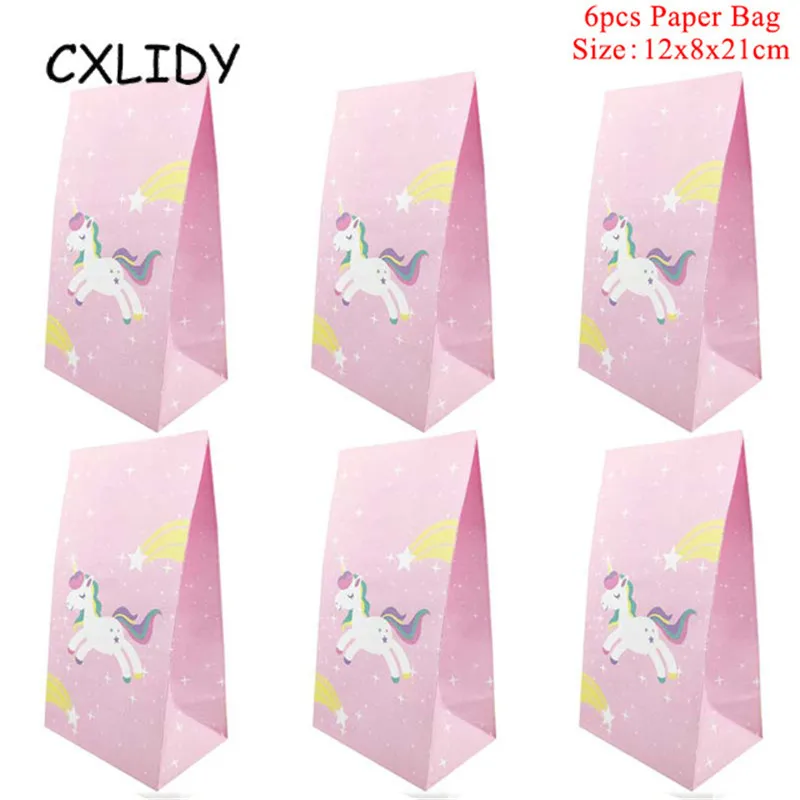 Rainbow Unicorn Cupcake Wrappers Cake Topper Happy Birthday Party Cake Decorations Kids Baby Shower Unicorn Party Supplies GM001 (34)