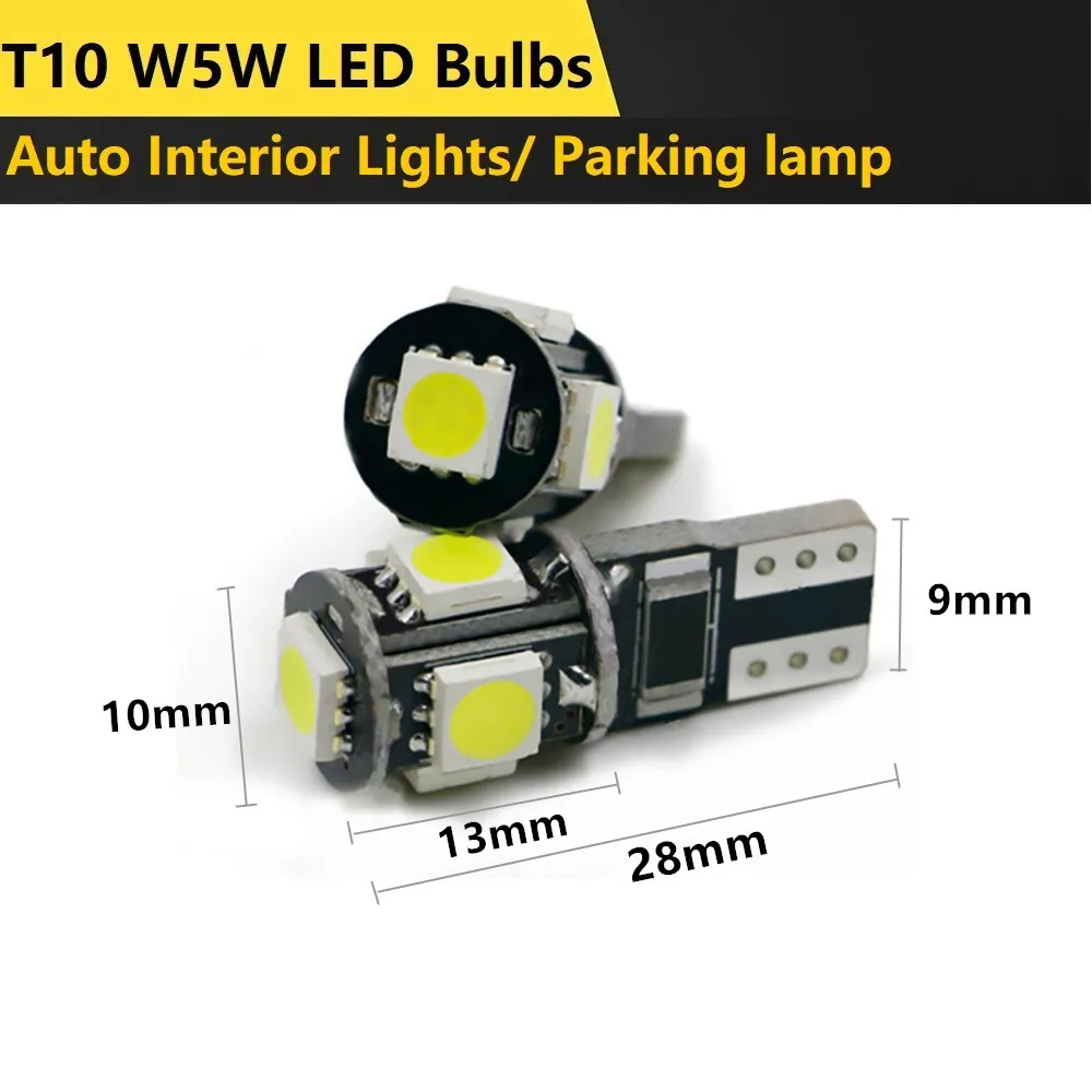 10 x W5W T10 LED ���� �ڵ��� ���׸��� ����, ���� ��Ŀ�� 2 3 �ǽ�Ÿ ǻ�� ������ ���� S �ƽ� �󵥿� MK4 4 �ӽ��� �̽������� Ʈ����
