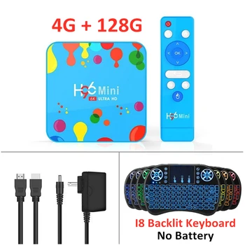 

Android Smart Tv Wifi H96mini H6 4GB 128GB Ramddr3 Box Tv With MX3 Voice I8 Keybaord H96 Mini Box Set Top Smart IPTV Free Media