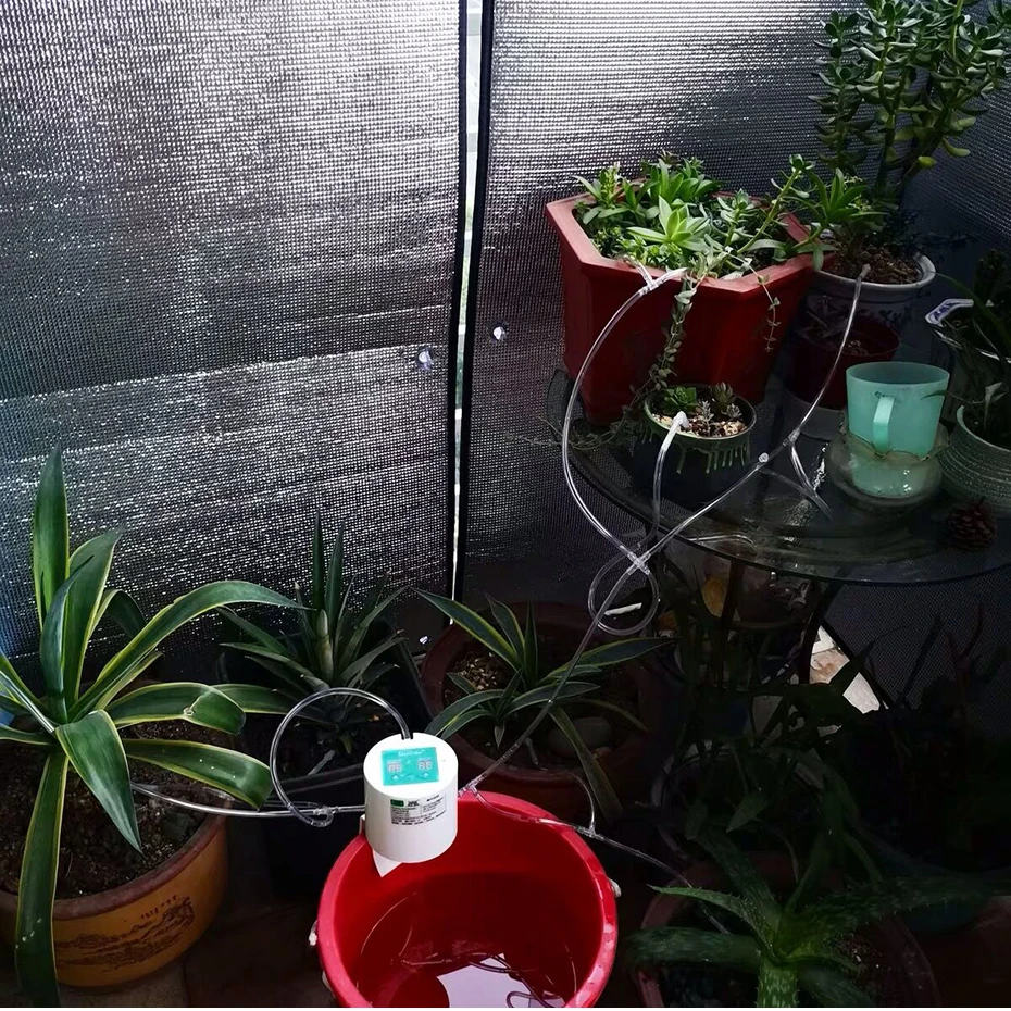 Интеллектуальное садовое автоматическое устройство орошения горшок для суккулентов капельный разбрызгиватель садовый водяной насос таймер система контроллер капельная стрелка