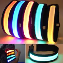 Наружный спортивный ночной нарукавник для бега, светодиодный светильник, ремень безопасности, предупредительный браслет для ног, для велоспорта, велосипеда, наручных браслетов