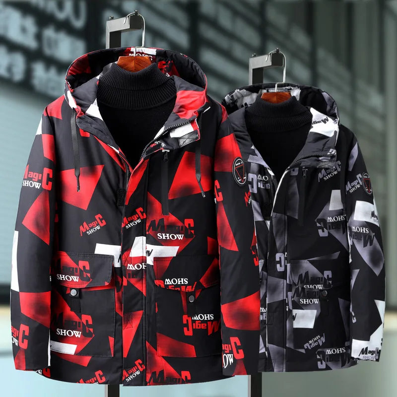 Большие размеры 4XL 5XL 6XL 7XL 8XL 9XL 10XL мужские модные парки с камуфляжным принтом