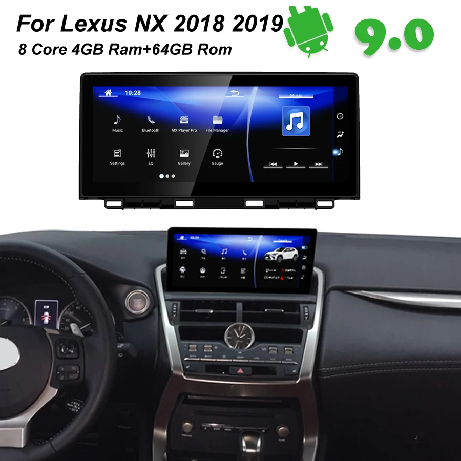 Головное устройство для Lexus NX, 4 + 64 Android 9,0, автомобильный радиоприемник BT для LEXUS NX 300h NX200 Lexus NX200T 2018 NX300H NX 200 T 200, сенсорный экран, GPS навигация Головное устройство для Lexus NX, 4 + 64 Android 9,0, автомобильный радиоприемник BT для LEXUS NX 300h NX200 Lexus NX200T 2018 NX300H NX 200 T 200, сенсорный экран, GPS навигация