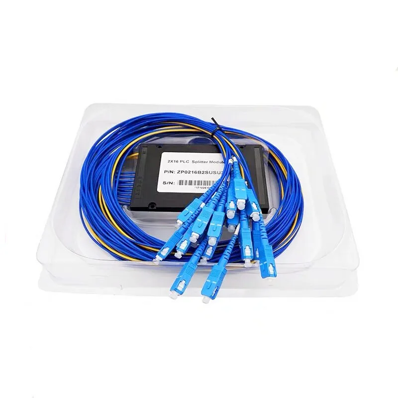 1 м 2x16 SC/upc-разъем 2:32 SC/UPC оптоволоконный ПЛК разделительный модуль ABS Box2x16 SC/upc-разъем SC/UPC Волоконно-оптический резак