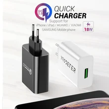 YASDETER 18 Вт быстрое зарядное устройство 3,0 usb Портативное быстрое зарядное устройство для samsung S10 S8 plus huawei mate 20 pro iPhone зарядное устройство для мобильного телефона