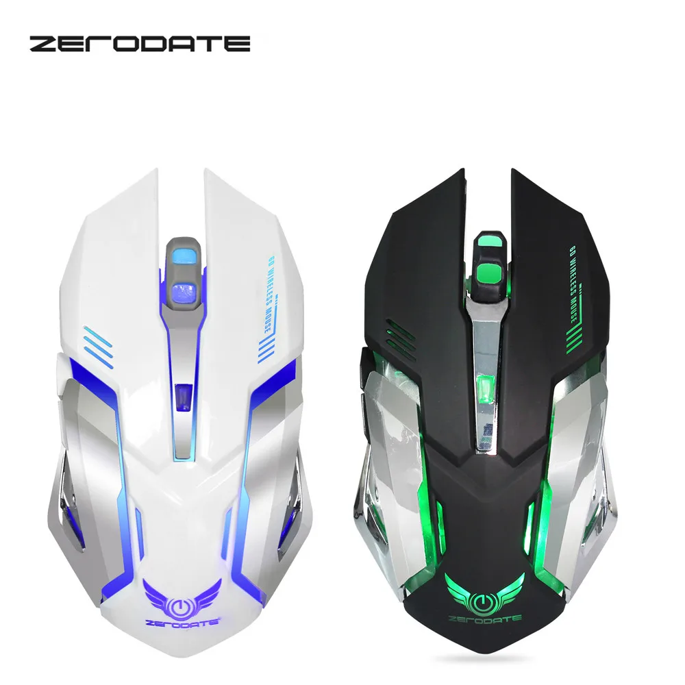 OMESHIN Беспроводная игровая мышь 2,4 ГГц 2400 dpi игровая мышь Эргономичный дизайн шесть кнопок и семь цветов дыхательные огни
