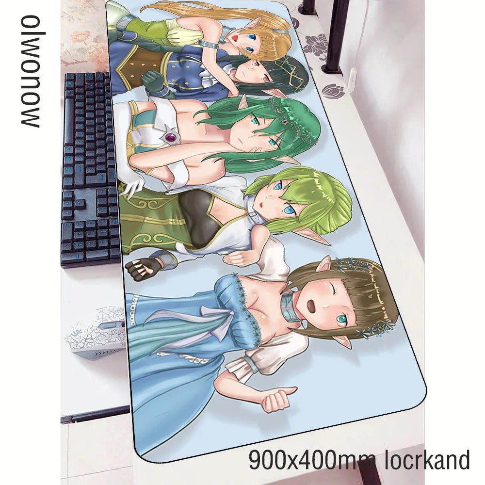 DanMachi коврик для мыши домашний геймер милый 90x40 см Коврик для мыши notbook игровой коврик для мыши популярный коврик для мыши Настольный коврик для мыши коврики для мыши