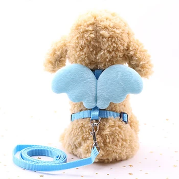 

Adjustable Dogs Rabbit Angel Wings Vest Leash Harness Dog Cat Puppy Leads and Collars Set Vest Strap Safety Belt
