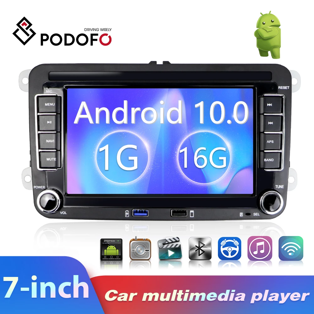 PROD 1005003128865409 Podofo 2 Din Android Car radio GPS Multimedia For
Volkswagen Skoda Octavia golf 5 6 touran passat B6 polo tiguan jetta
yeti