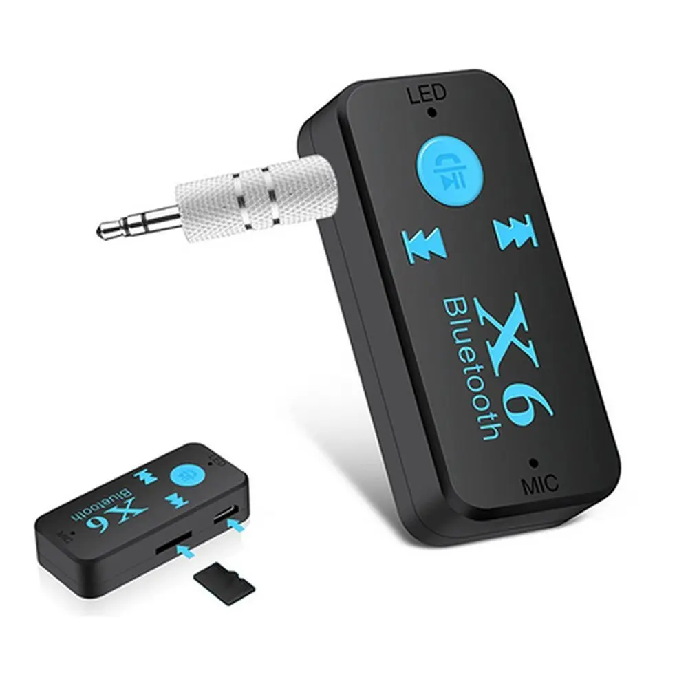 

Bluetooth 4.1 Car Kit Wireless Bluetooth Aux Audio Music Receiver Adapter 3.5mm Interface Hands-free Call Support TF Card Play