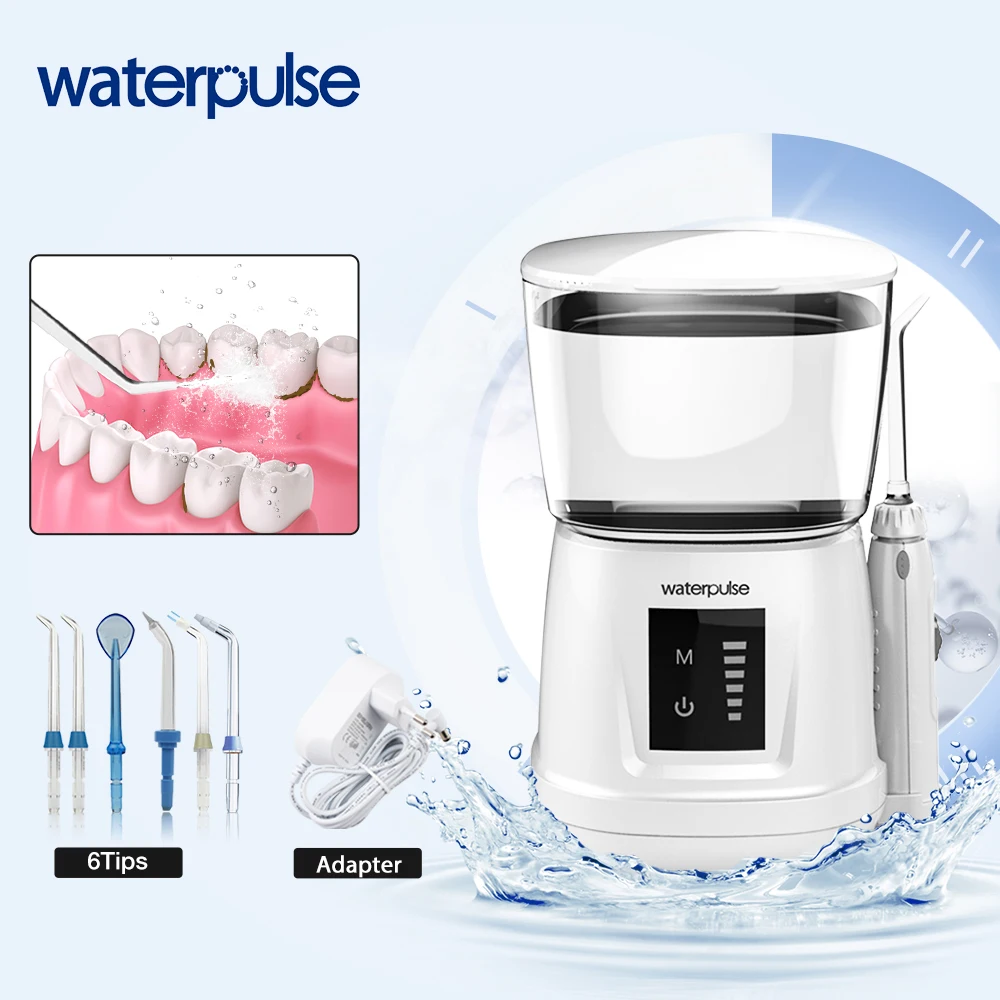 Ирригатор для полости рта Waterpulse V700P портативный ирригатор объемом 1000 мл 6 шт.