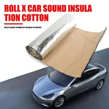 50x200 см 5 мм Поролоновый хлопковый автомобильный коврик Deadener шумоизоляция хлопок дверь багажник звукоизоляционные автомобильные аксессуары