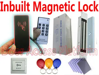 

Waterproof Inbuilt Magnetic Lock RF EM Card access controller+DC12V/3A Power supply+Electric Embedded Magnetic lock+Exit Button