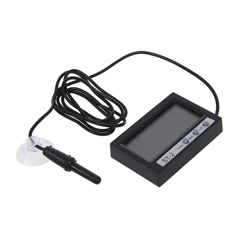 Lcd крытые уличные цифровые часы с термометром с двумя датчиками C