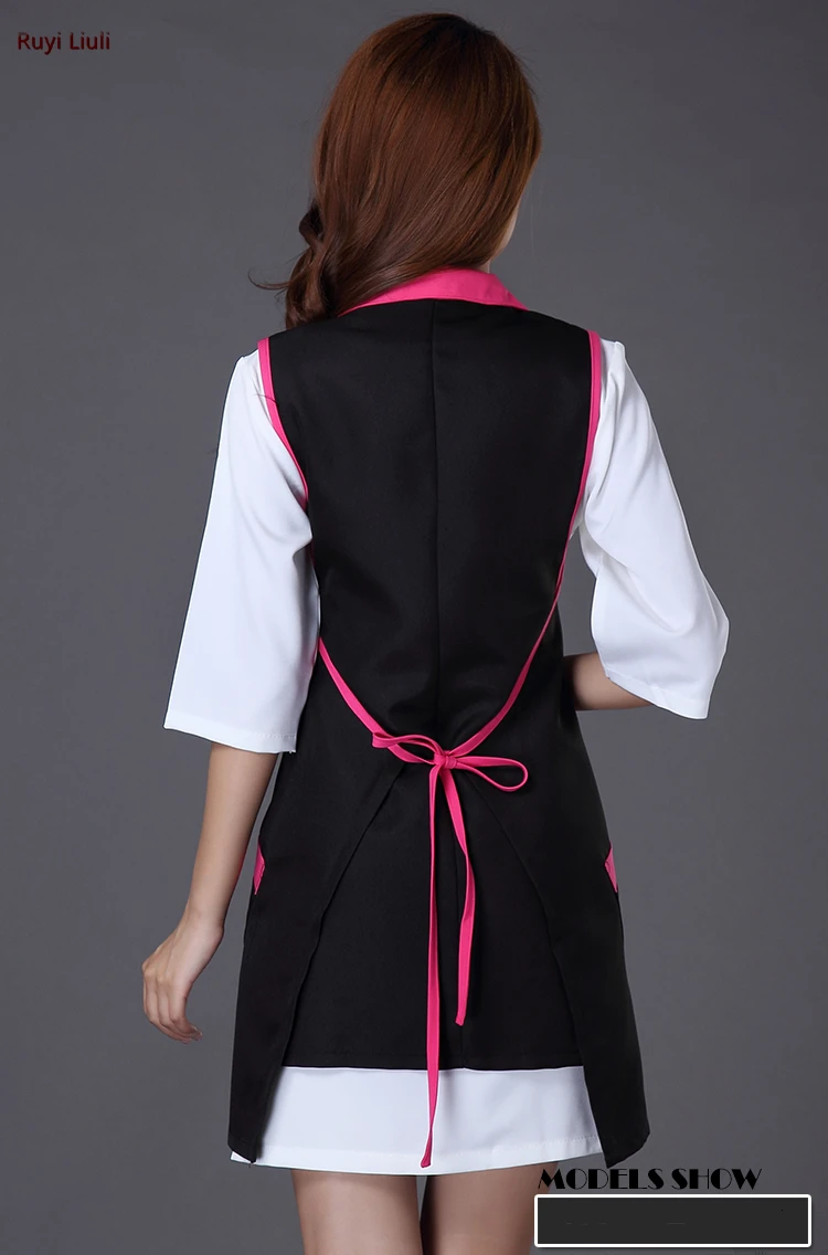 Ruyi L-Beauty manicure apron Korean version of the new beauty apron work clothes beautician work clothes