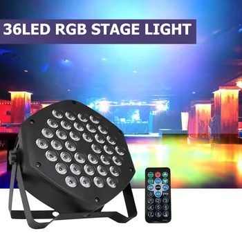 

36LED Par Lights DJ LED RGBW Par Lights RGB Wash Disco Light DMX Controller Effect For Small Paty KTV Stage Lighting