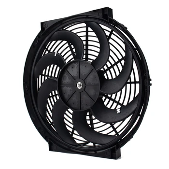 

14 inch Electric Radiator Fans Thermostat Wiring Switch Relay Mounting Kit 12V Electric Cooling Radiator Fan