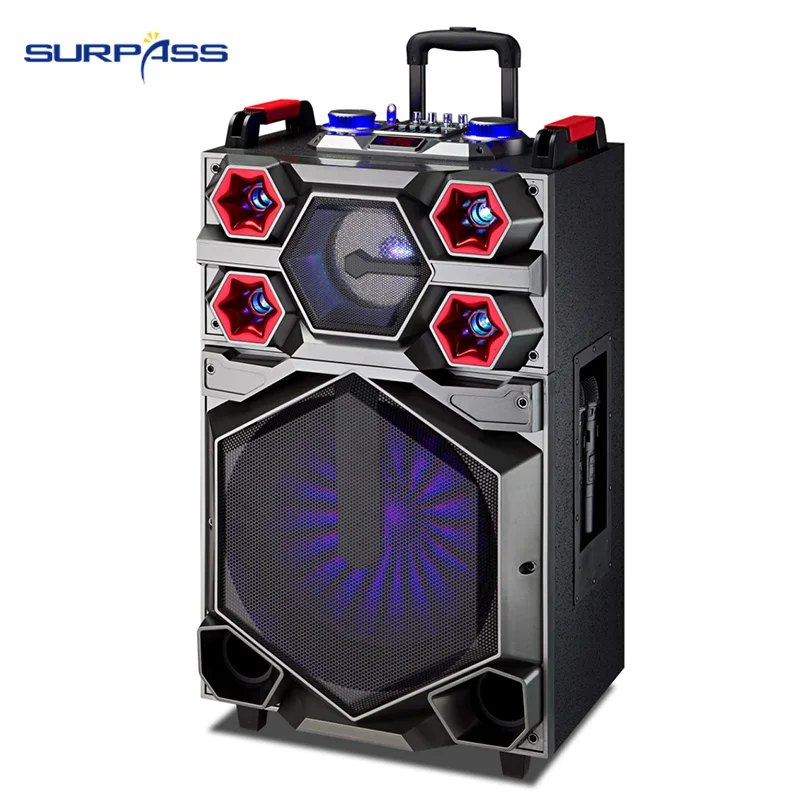 

Modern Style Blue tooth Speaker 400 Watts DJ Portable Subwoofer 15inch Blue tooth Speaker
