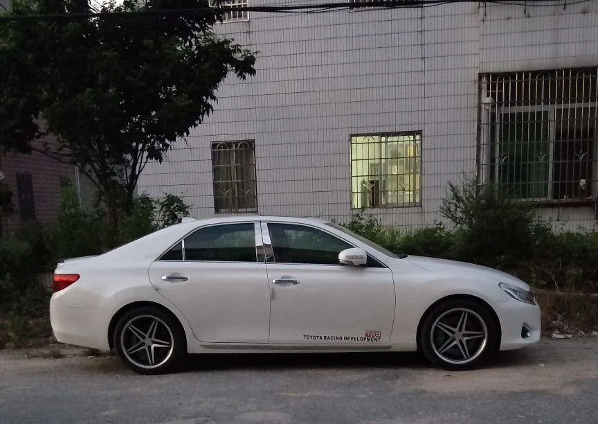 Нержавеющая сталь окна автомобиля планки для toyota mark X 2005 2006 2007 2008 2009 2010 2011 2013 2012