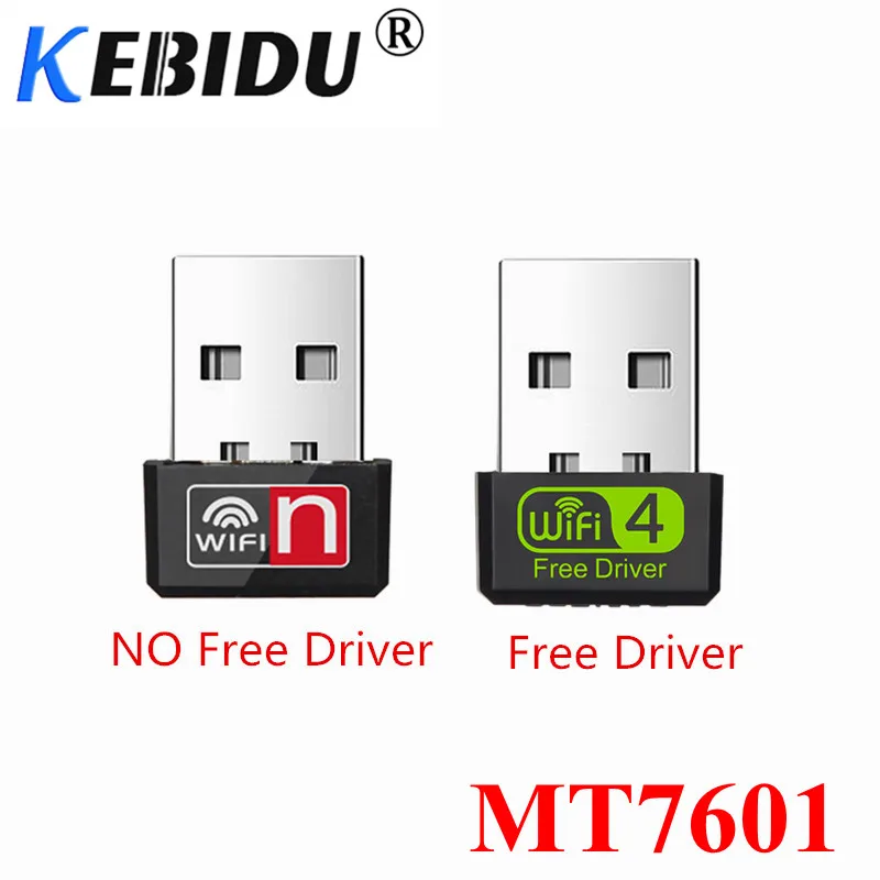Мини USB WiFi адаптер KEBIDU MT7601 сетевая карта 150 Мбит/с wifi донгл ПК Ethernet Wi Fi адаптеры 2 4G