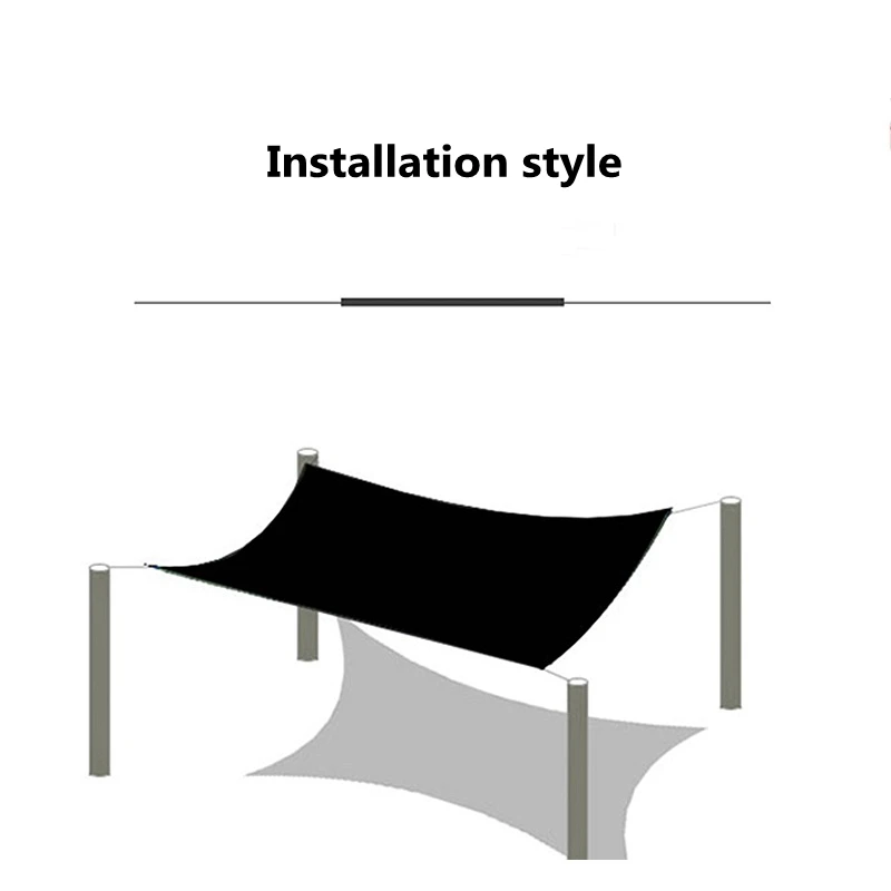 Description Picture 4 of item4 8 12 Pin Black HDPE Anti-UV Sun Shade Net Gazebo Shelter Outdoor Pergola Canopy Sun Cover Agriculture Greenhouse Sunshade Net