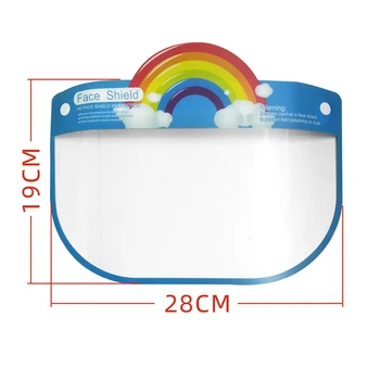 

10pcs Cartoon Children Eye Face Mask Transparent Protective Visor Anti-Splash Eye Face Shield Pet Eye Protection Face Cover