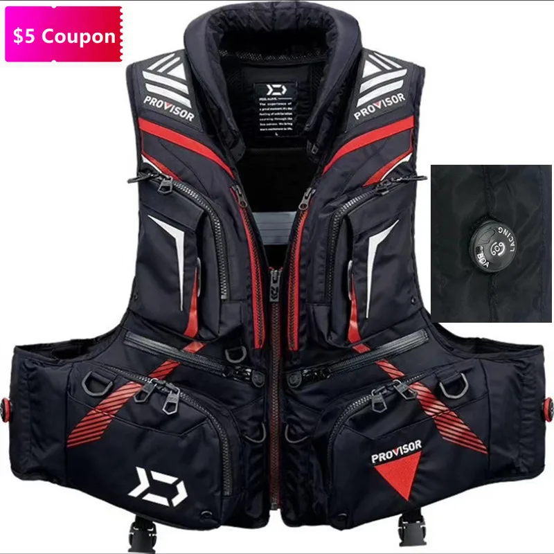 

2020 New BOA System Waterproof Fishing Life Vest Outdoor Life Jacket Breathable Survival Vest Sports Quick Dry Utility Waistcoat
