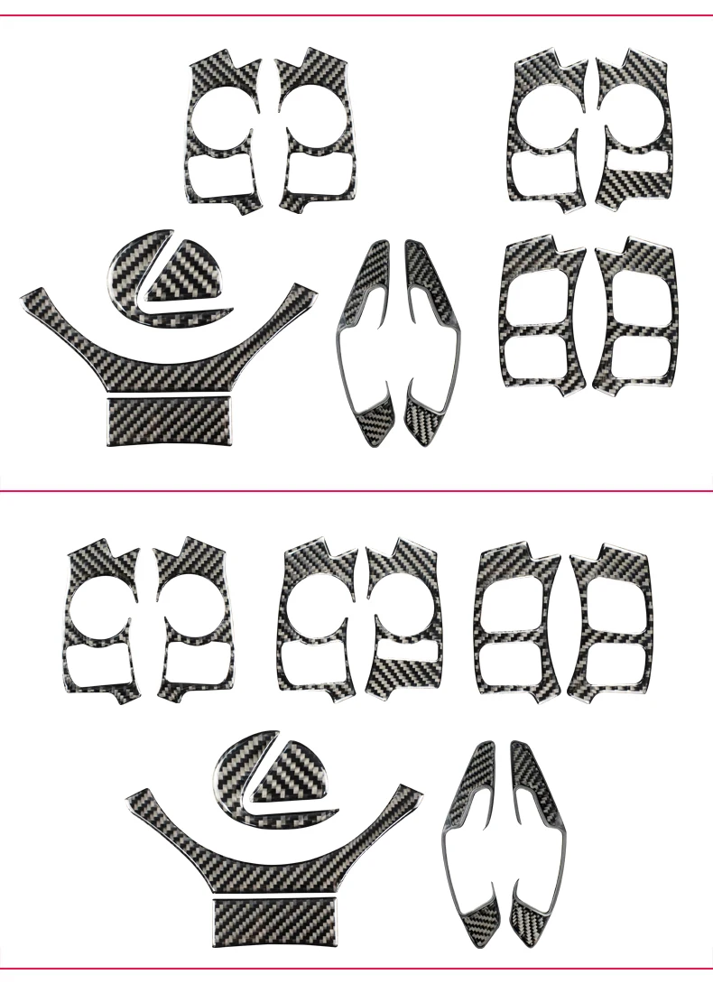 Для LEXUS NX200 300h CT200h IS250 200t RC аксессуары для руля декоративные наклейки из углеродного волокна для автомобильной внутренней отделки