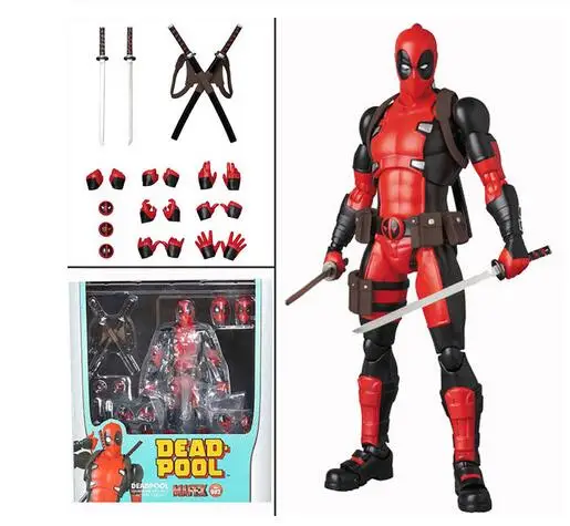 Mafex Супермен Чудо-Женщина флэш Человек-паук Веном 088 Аквамен Железный Человек-паук Бэтмен Deapool Джон фитиль фигурка игрушка