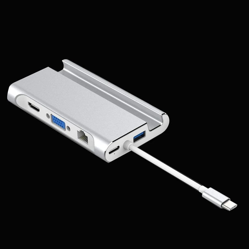 Док станция для ноутбука USB 3 0 HDMI VGA RJ45 PD|Сетевые концентраторы| |