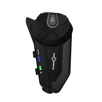 

R1 HD Camera Helmet Headset Motorcycle Waterproof WiFi Bluetooth 4.1 Interphone with Noise Simulation Technology of DSP Clear