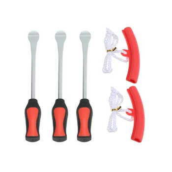 

3 Tire Lever Tool Spoon + 2 Wheel Rim Protectors Tool Kit for Motorcycle Bike Tire Changing Removing