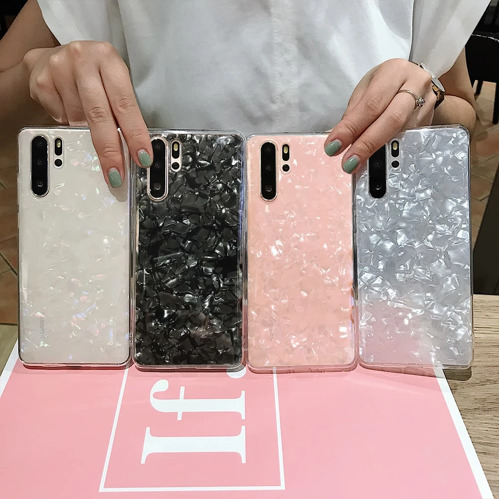 LAPOPNUT Мягкий Тонкий блестящий прозрачный силиконовый чехол для Huawei P20 Lite P30 Pro Mate 20