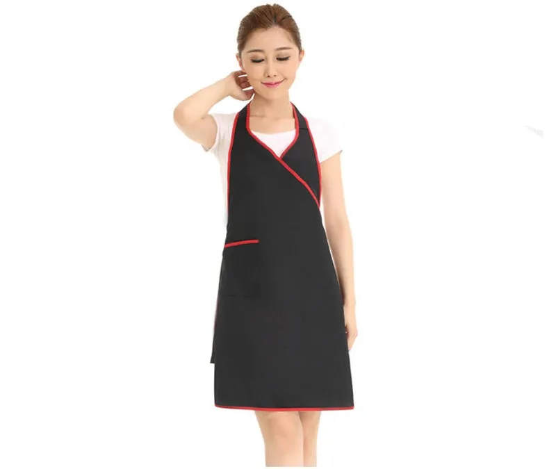 New Korean Adult Men And Women Apron Cute Sleeveless Cotton Work Apron Kitchen Waterproof And Oil Creative Gift Free Shipping8