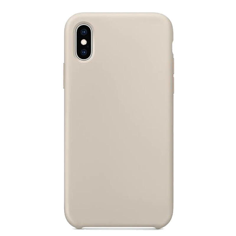 Премиум официальный силиконовый чехол для iPhone 11 Pro Max чехол с логотипом с коробкой для iPhone 6S 7 8 Plus XR XS Max чехол с логотипом s - Цвет: Stone