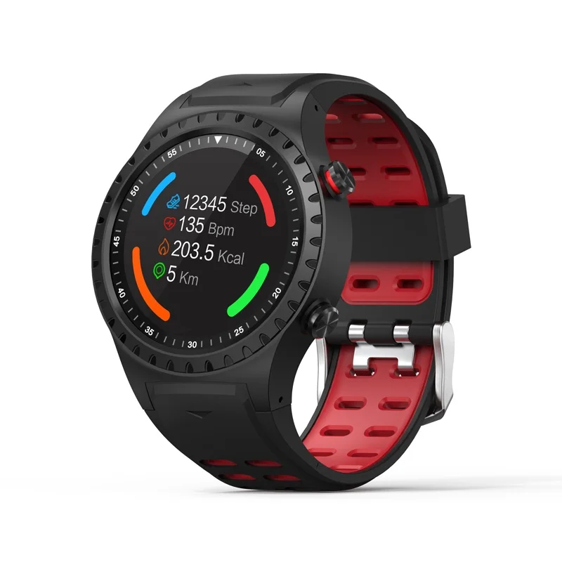 red SENBONO M1 Bluetooth телефонный звонок спортивные Смарт-часы gps Smartwatch телефон для мужчин и женщин монитор сердечного ритма часы - Цвет: red