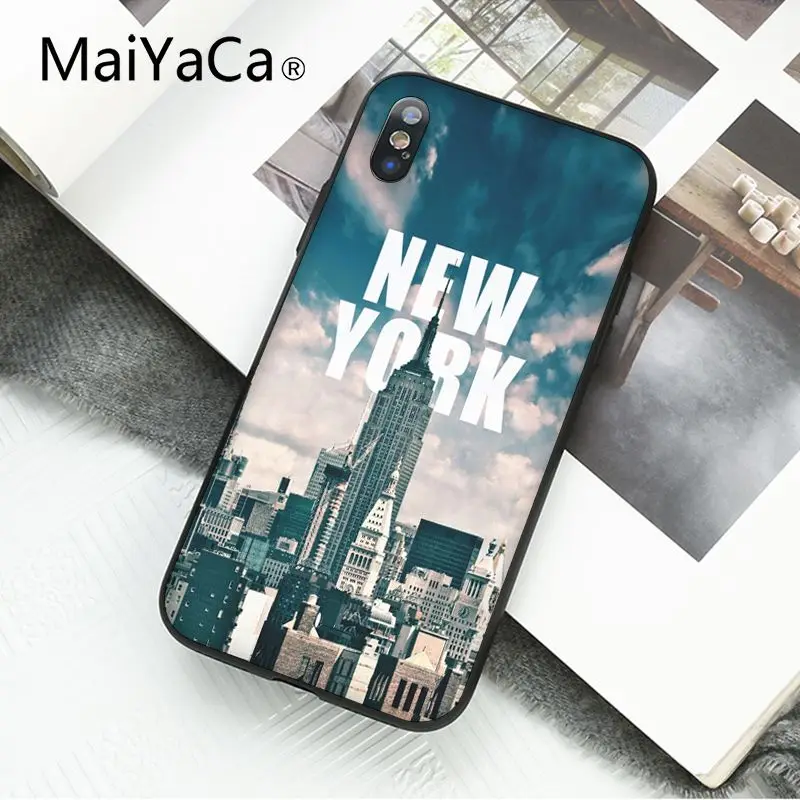 MaiYaCa Нью-Йорк Таймс Сквер такси чехол для телефона для iphone 11 Pro 11Pro Max 8 7 6 6S Plus X XS MAX 5 5S SE XR - Цвет: A11