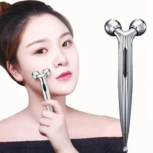 Y-образный 3D роликовый массажер для лица y-образный роликовый массажер для лифтинга лица инструмент для удаления морщин дропшиппинг