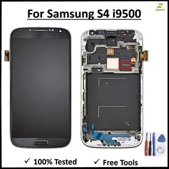 

100% Tested No Spot No Dead Pixel AMOLED LCD Display Touch Screen Digitizer Assembly With Frame For Samsung Galaxy S4 i9500