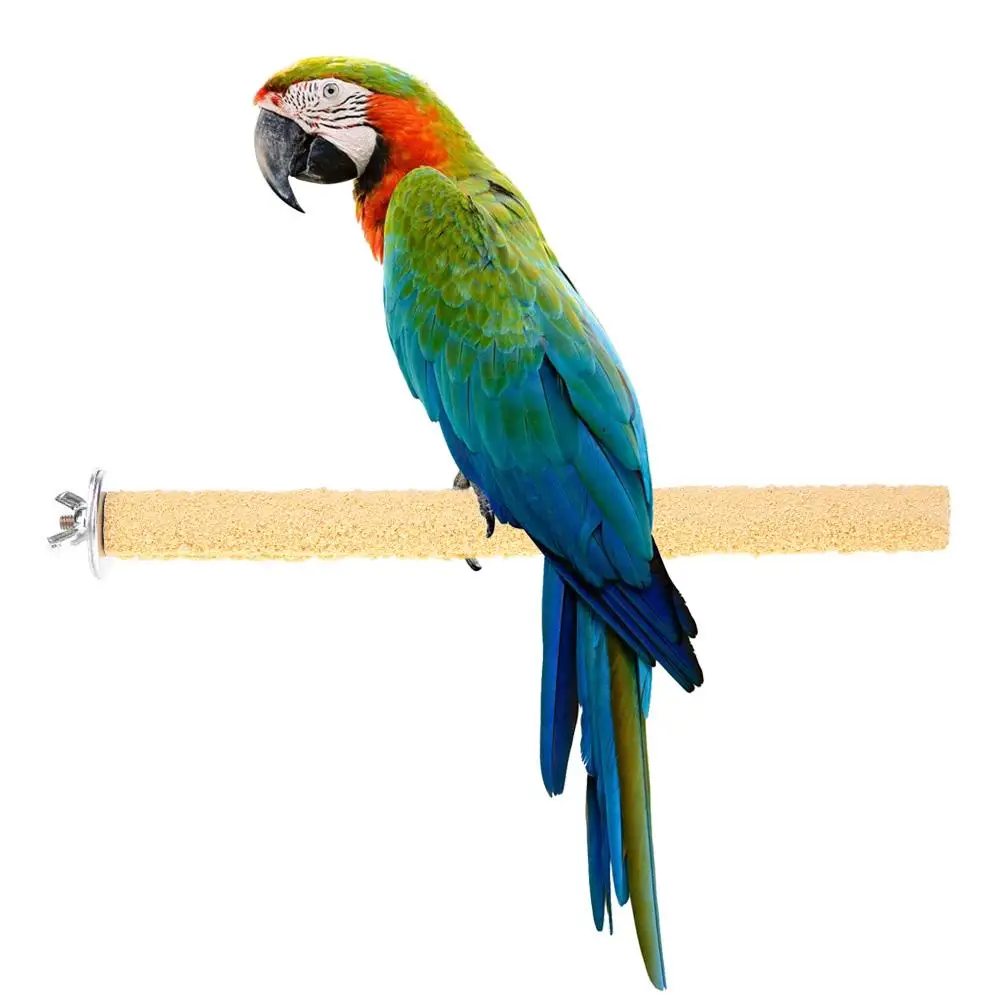 Colorful Pet Bird Chew Toys Cage Perches Stand Platform Bird Toy