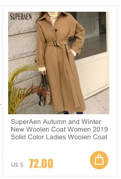 SuperAen/зимние парки, пальто для женщин, новинка, корейский стиль, плотные теплые парки, женская модная одежда из дикого хлопка