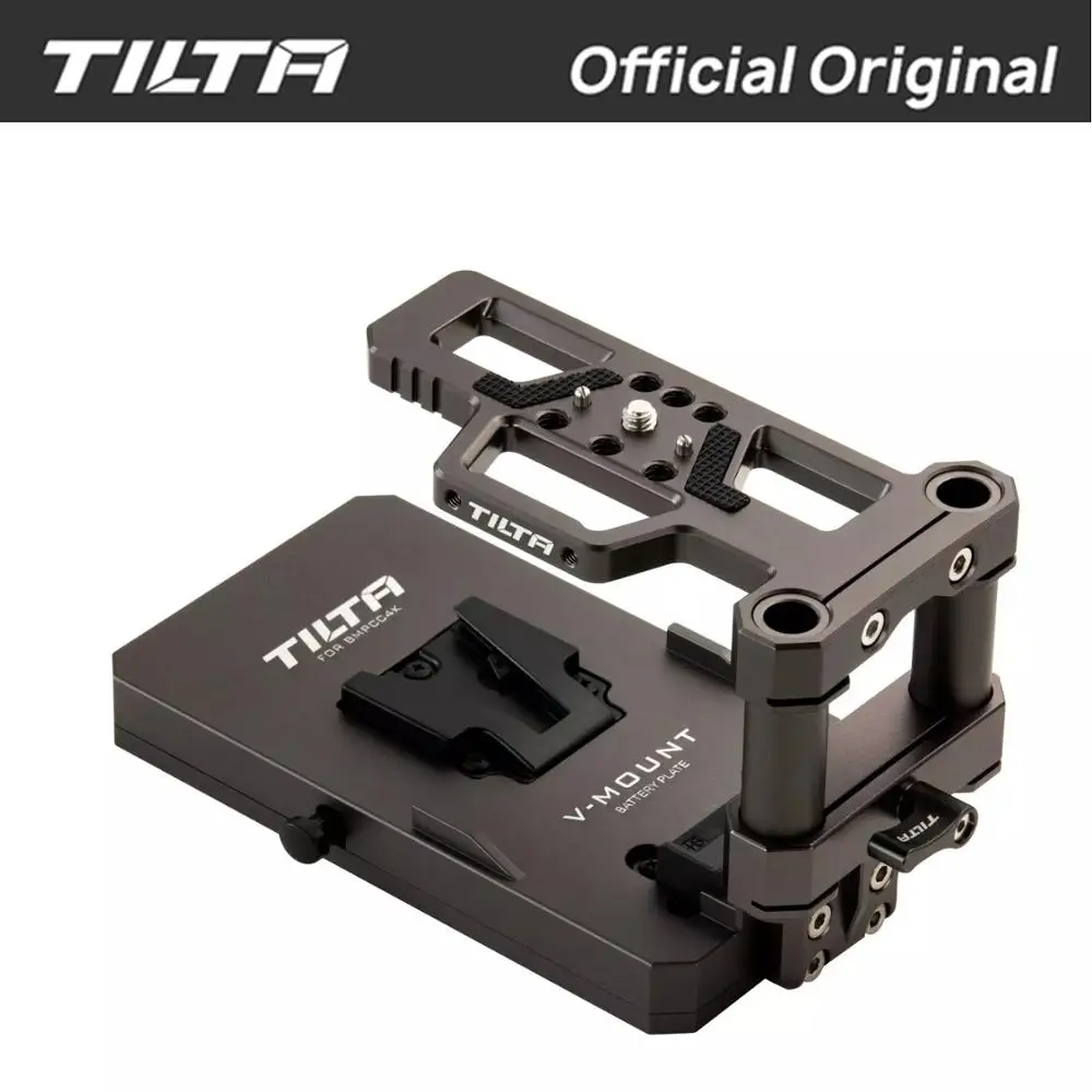 Tilta V-mount V-lock/Антон крепление Батарея крепление для карманных видеокамер BlackMagic BMPCC 4K Камера клетка аксессуары для велосипеда