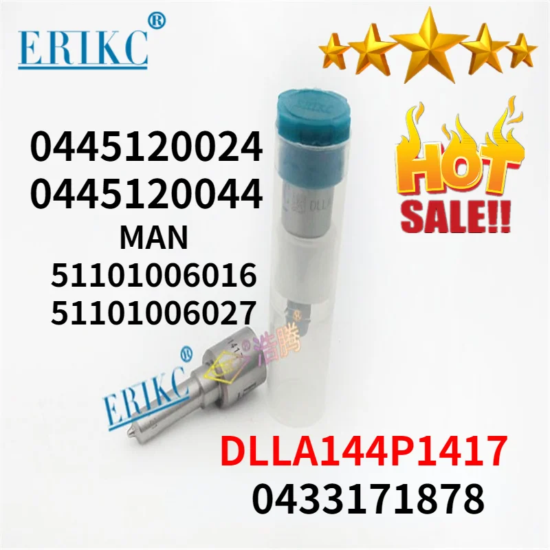 

Наконечник распылителя дизельного топлива MAN TGA Nozzle 0433171878 DLLA144p1417 для 0445120024 0445120044 MAN 51101006016 51101006027