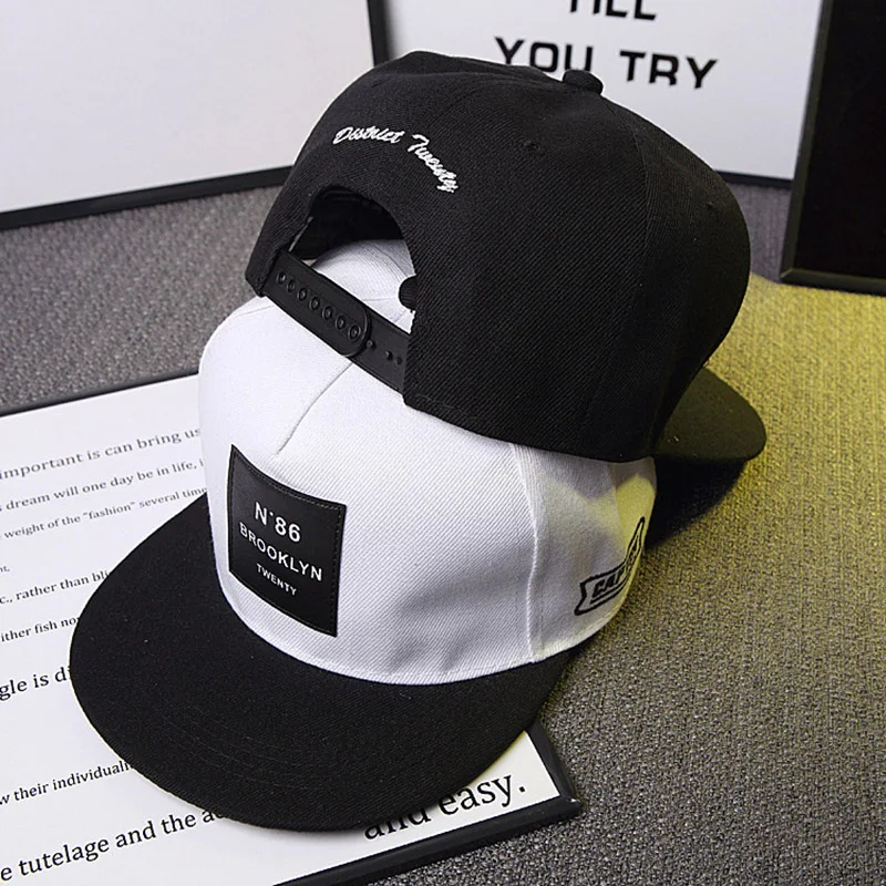 2019 New Fashion BROOKLYN Letters Solid Baseball Cap Men Women Adjustable Sun Hat Snapback Hats Teenage Hip Hop Caps CP0369 (6)