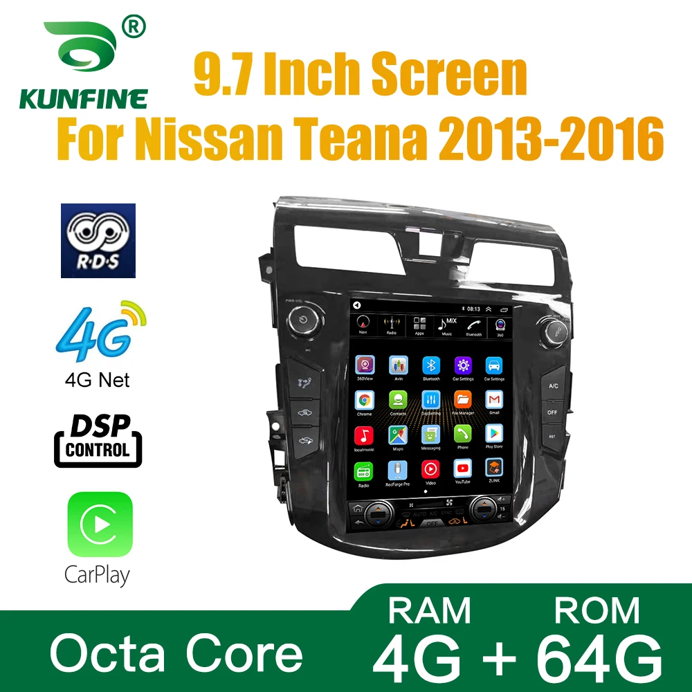 Экран Tesla Восьмиядерный 4 Гб ОЗУ 64 ГМ ПЗУ Android 10 0 автомобильный DVD GPS плеер Deckless Car