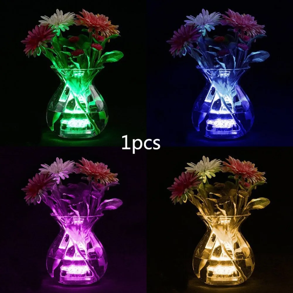 Submersible Swimming Pool Led Lights IR Remote Pond Lights for Aquarium Vase Base Garden Party Durable