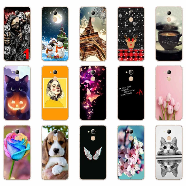For Huawei Honor 6C Pro Case Silicone Cover Case for Huawei Honor 6C Pro  Soft TPU Cover Cute Cat Flower Fundas Coque - AliExpress