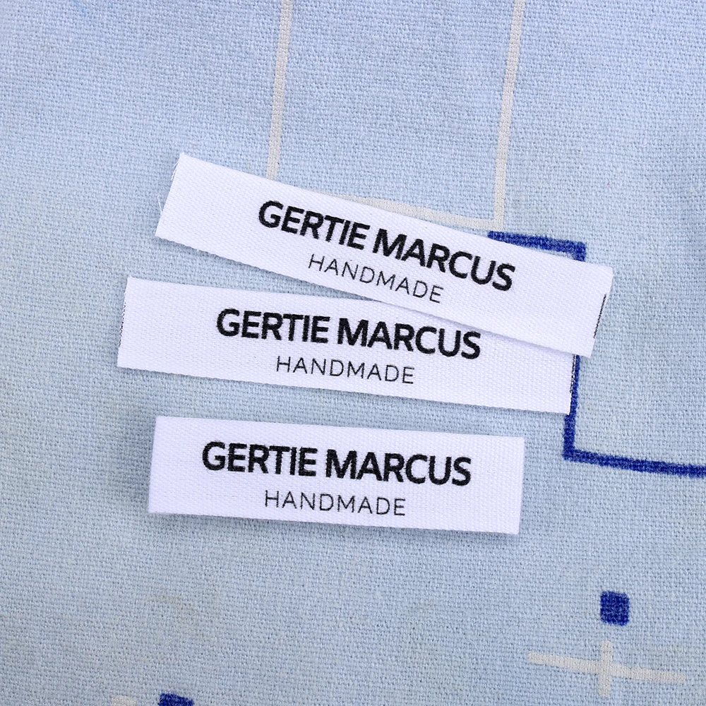 Custom Sewing Label Clothing Labels Fabric Name Tags Logo or Text Cotton Ribbon Printed MD3031